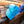 Load image into Gallery viewer, White "One Love" Script, Neon Blue Hat