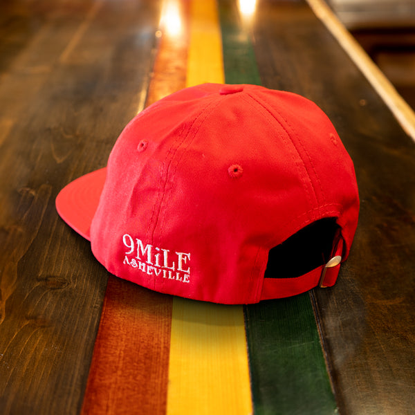 White "One Love" Script, Red Snapback Hat