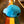 Load image into Gallery viewer, White "One Love" Script, Neon Blue Hat